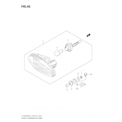 REAR COMBINATION LAMP (LT-A500XP L1 E33)