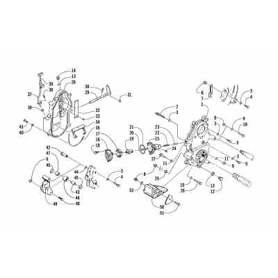 DROPCASE AND CHAIN TENSION ASSEMBLY (ESR)