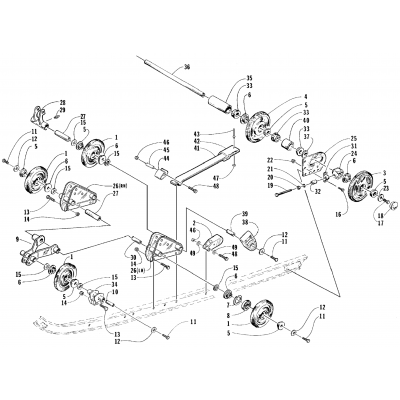 REAR SUSPENSION AXLE ASSEMBLY