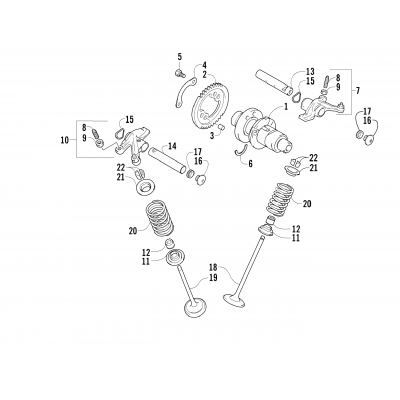 CAMSHAFT/VALVE ASSEMBLY