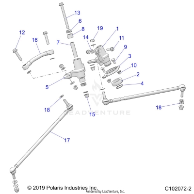 STEERING, IDLERS AND LINKS - A23SLE95PK (C102072-2)