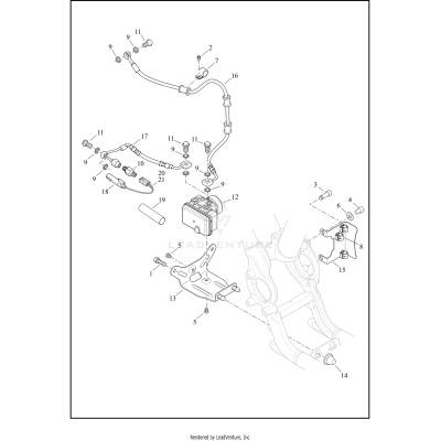 BRAKE LINES, REAR - ABS