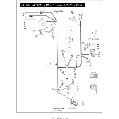 WIRING HARNESS - VRSCA, VRSCD, VRSCDX, VRSCX (CONTINUED)