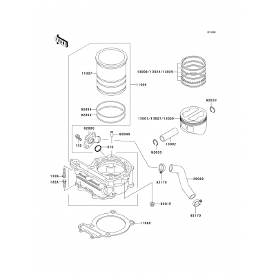 Cylinder/Piston(s)