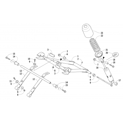 REAR SUSPENSION FRONT ARM ASSEMBLY