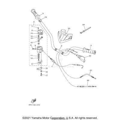 STEERING HANDLE CABLE