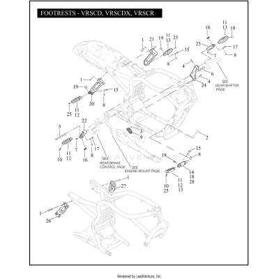FOOTRESTS - VRSCD, VRSCDX, VRSCR