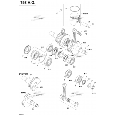 Crankshaft And Pistons 793Ho