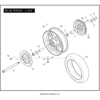 REAR WHEEL - CAST