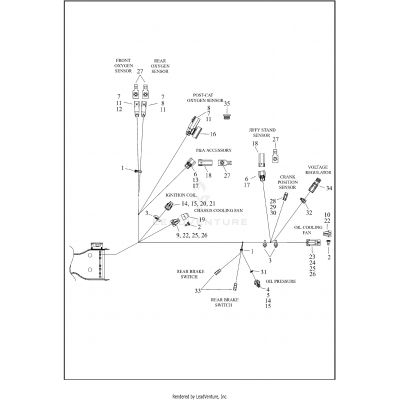 WIRING HARNESS, MAIN, NON-ABS - FLHX (7 OF 8)