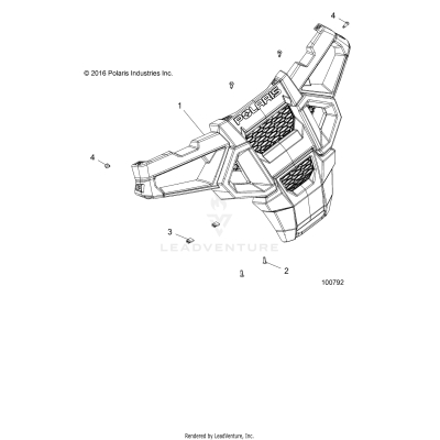 BODY, BUMPER, FRONT - A17HAA15N7 (100792)
