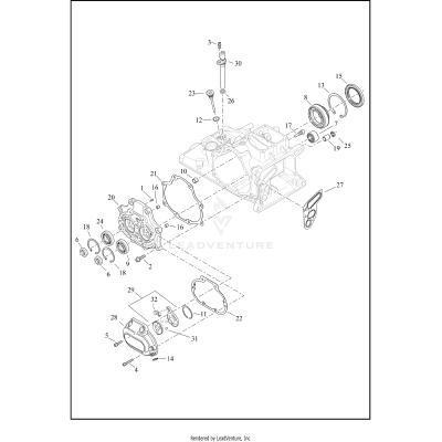 TRANSMISSION BEARINGS AND COVERS
