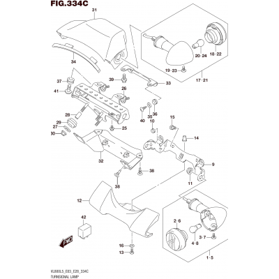 TURNSIGNAL LAMP (VL800TL5 E03)