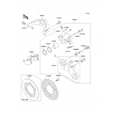 Rear Brake(KX500-E16)