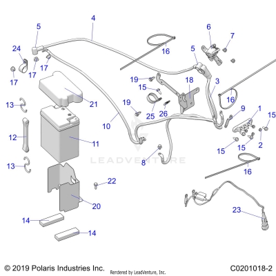 ELECTRICAL, BATTERY - A20S6E57F1/FL (C0201018)