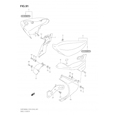 SIDE COVER (VZR1800Z L2 E33)