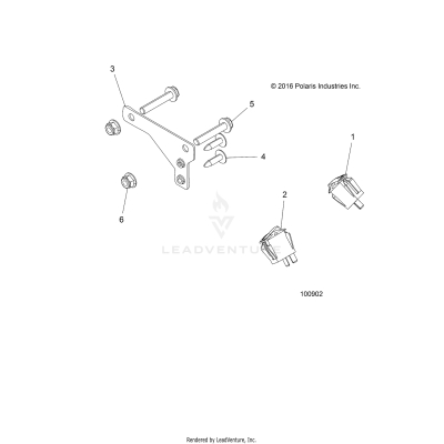 ELECTRICAL, SWITCHES AND AUX POWER PLUG BRACKET - A19SEF57B4 [100902]