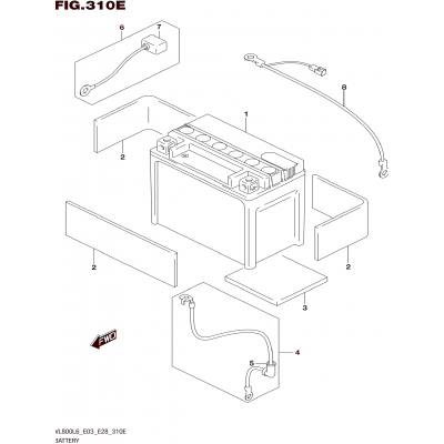 BATTERY (VL800TL6 E28)