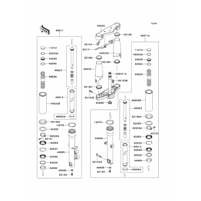 Front Fork(∼JKAVN2B1 7A015508)