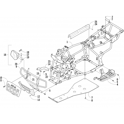 FRAME AND RELATED PARTS