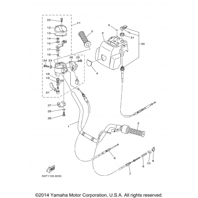 Steering Handle Cable