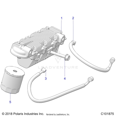 ENGINE, OIL COOLER and FILTER - A17HAA15N7 (C101875)