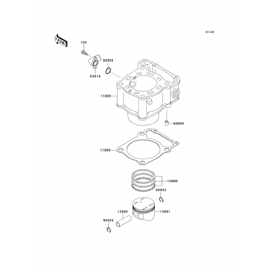 Cylinder/Piston(s)