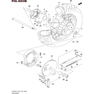 REAR WHEEL (VL800L6 E28)