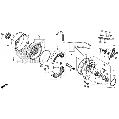 REAR BRAKE PANEL