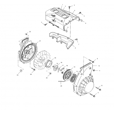 Blower Housing & Recoil Starter /S02sd5be