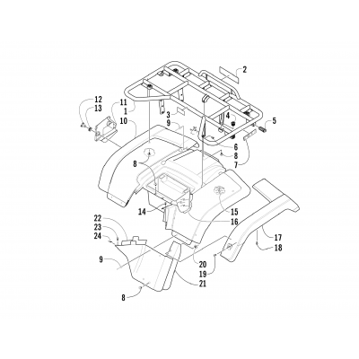 REAR BODY PANEL ASSEMBLY