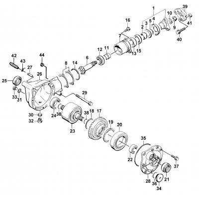 FRONT BEVEL GEAR ASSEMBLY