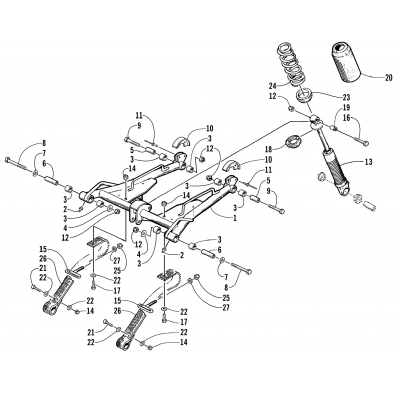 REAR SUSPENSION FRONT ARM ASSEMBLY