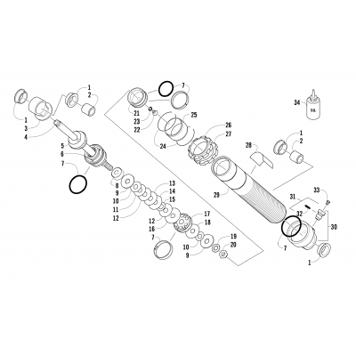 FRONT SUSPENSION SHOCK ABSORBER