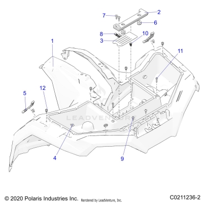 BODY, FRONT CAB - A23SEF57CA/FA/EA (C0211236-2)