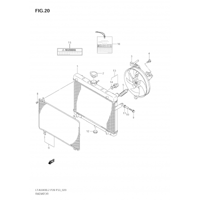 RADIATOR (LT-A500X E33)