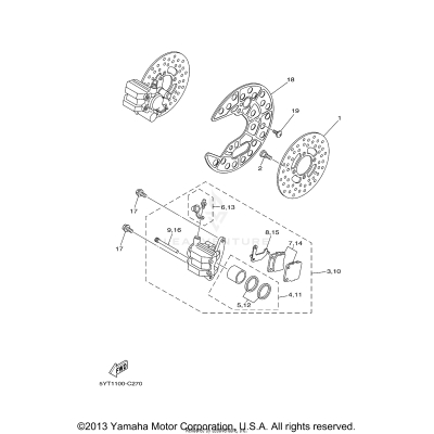 FRONT BRAKE CALIPER