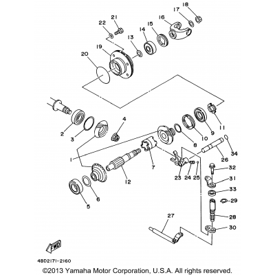 Middle Drive Gear