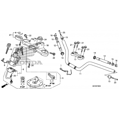 HANDLEBAR / TOP BRIDGE