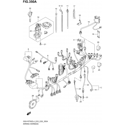 WIRING HARNESS (GSX-R750ZL4 E03)