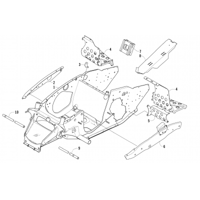 FRONT FRAME AND STEERING COMPONENTS