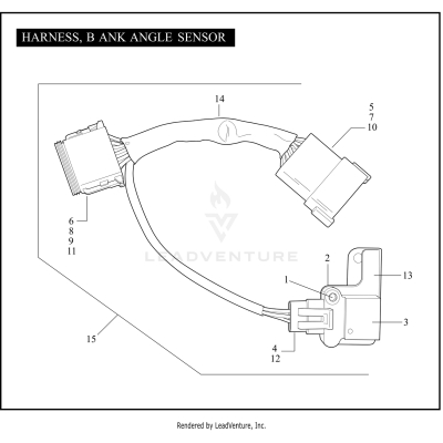 HARNESS, BANK ANGLE SENSOR