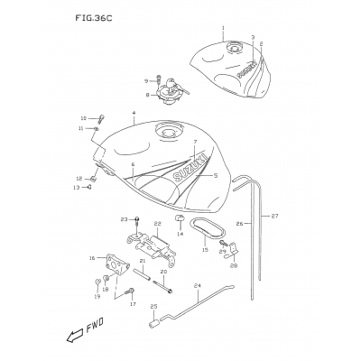 FUEL TANK (MODEL X)