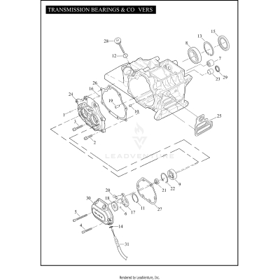 TRANSMISSION BEARINGS & COVERS