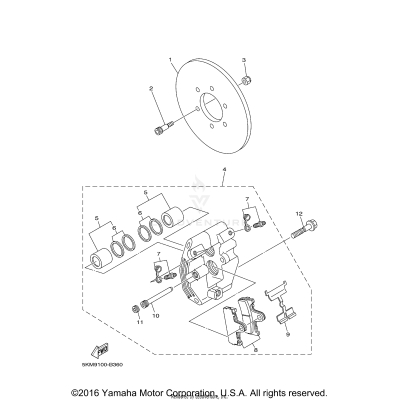 REAR BRAKE CALIPER