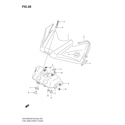 FUEL TANK FRONT COVER