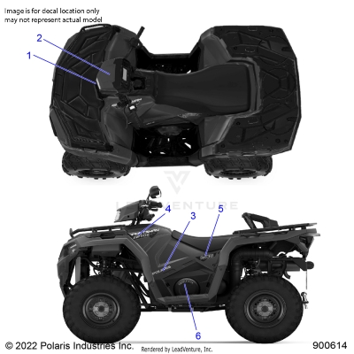 BODY, DECALS, GRAPHIC - A24SEF57CA/FA/EA (900614)