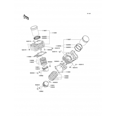 Cylinder/Piston(s)