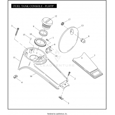 FUEL TANK CONSOLE - FLHTP