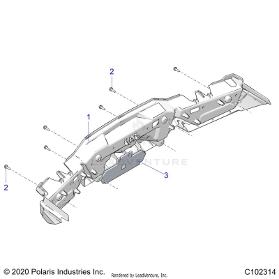 BODY, REAR BUMPER - A25SLE95CF/FF/EF (C102314)